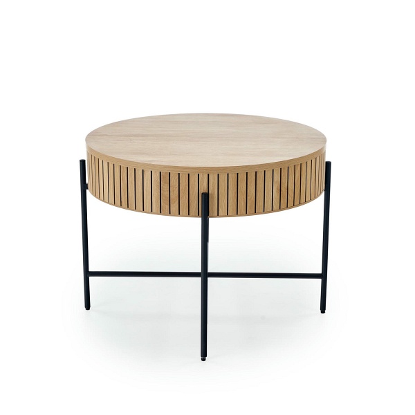 DANTE zestaw 2 ław, naturalny / czarny - Halmar