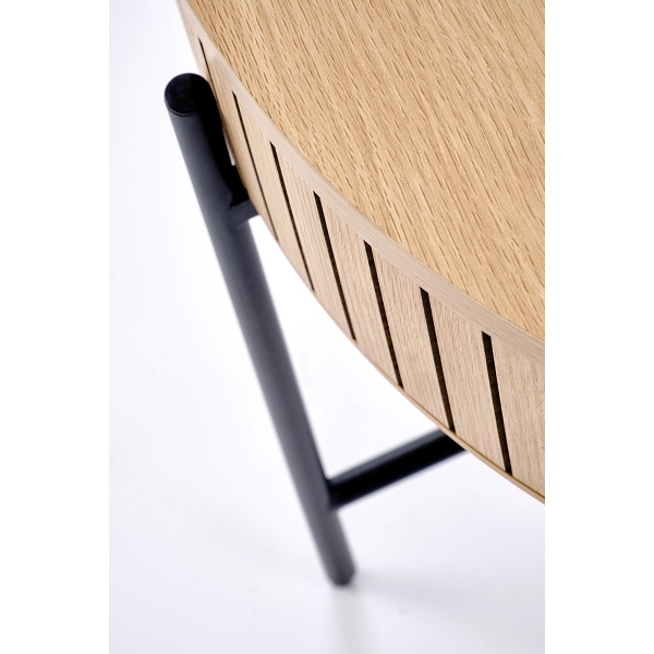 DANTE zestaw 2 ław, naturalny / czarny - Halmar