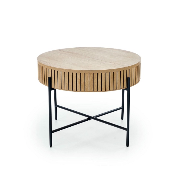 DANTE zestaw 2 ław, naturalny / czarny - Halmar