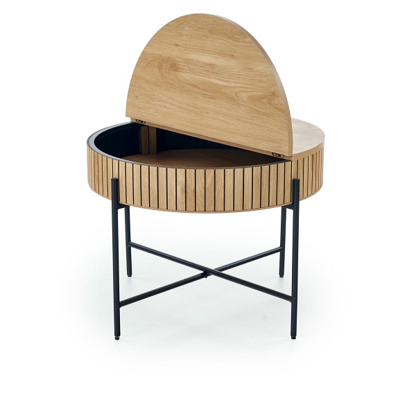 DANTE zestaw 2 ław, naturalny / czarny - Halmar