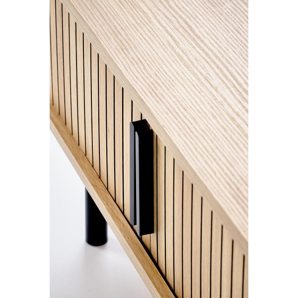 Ława ANGELINA , naturalny / czarny - Halmar