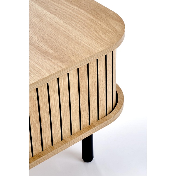 Ława ANGELINA , naturalny / czarny - Halmar