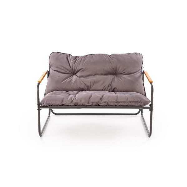 HUDSON, zestaw ogrodowy , popielaty / brązowy - Halmar