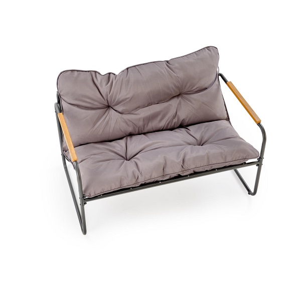 HUDSON, zestaw ogrodowy , popielaty / brązowy - Halmar