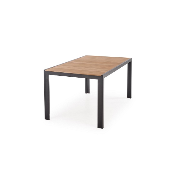 Stół FIERRO prostokątny, brązowy / czarny - Halmar