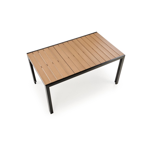 Stół FIERRO prostokątny, brązowy / czarny - Halmar