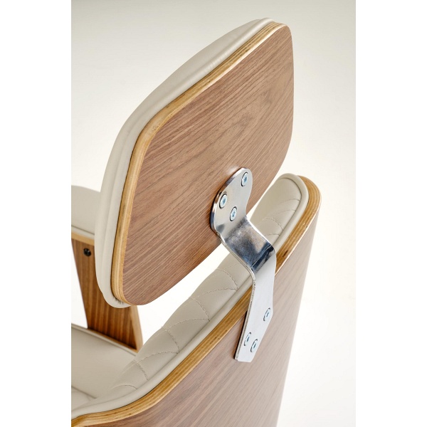 Fotel TIMBER gabinetowy orzechowy/beżowy - Halmar