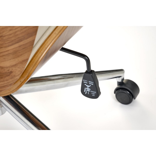 Fotel TIMBER gabinetowy orzechowy/beżowy - Halmar