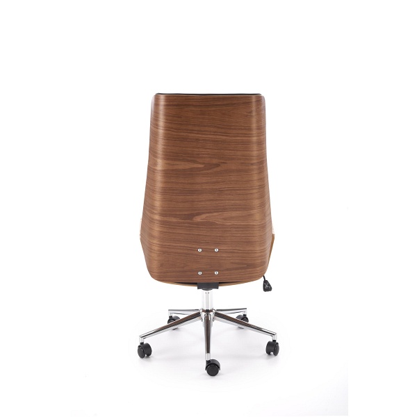 Fotel WEBSTER gabinetowy orzechowy/czarny - Halmar