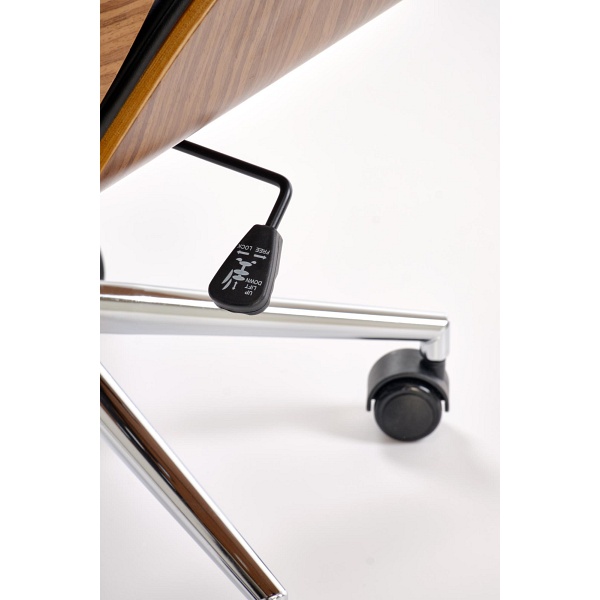 Fotel WEBSTER gabinetowy orzechowy/czarny - Halmar