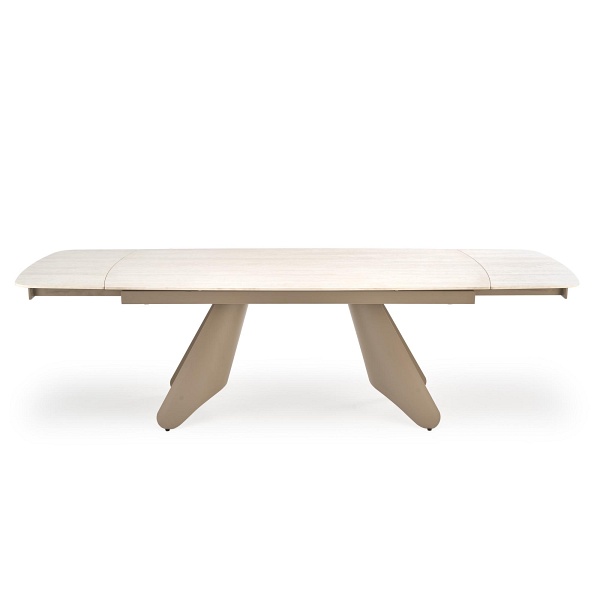 Stół SALIX rozkładany, trawertyn / kaszmir - Halmar