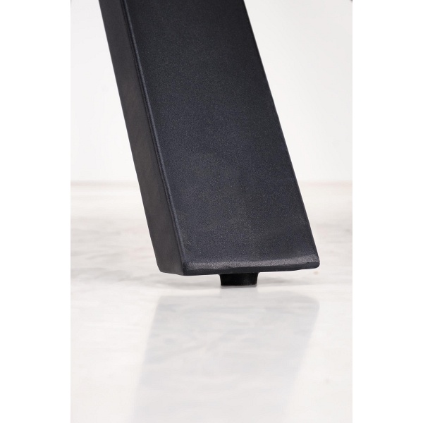 Stół PLATAN rozkładany, biały marmur / czarny - Halmar