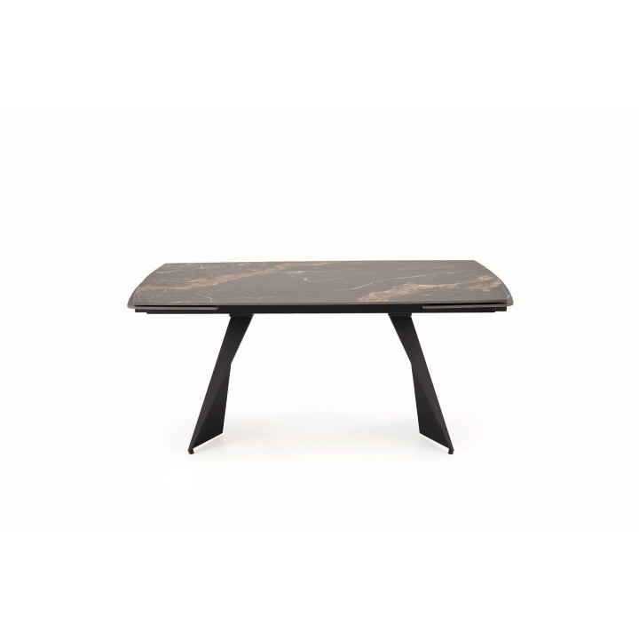 Stół ARMANI rozkładany, czarny marmur / czarny - Halmar