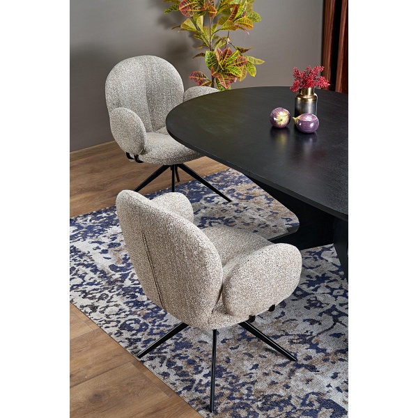 Stół SANDRO rozkładany, czarny - Halmar