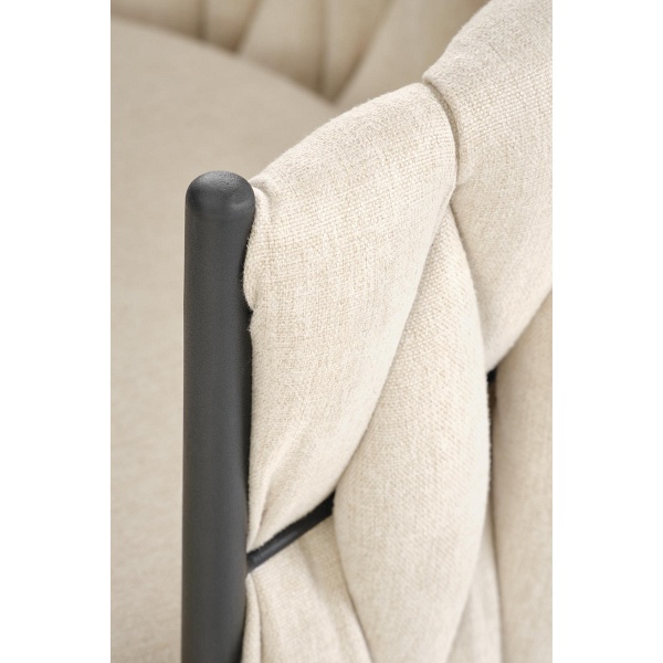 Hoker H125 , nogi - czarny, siedzisko - beżowy - Halmar