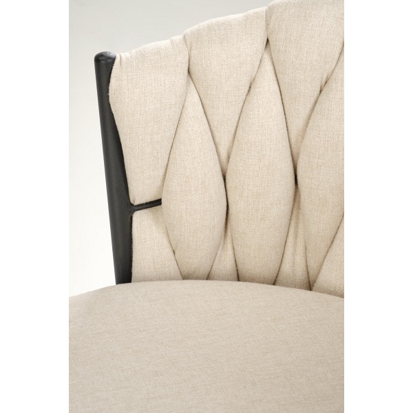 Hoker H125 , nogi - czarny, siedzisko - beżowy - Halmar