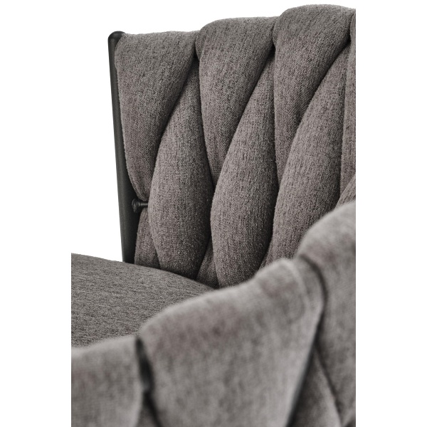 Hoker H125 , nogi - czarny, siedzisko - popielaty - Halmar