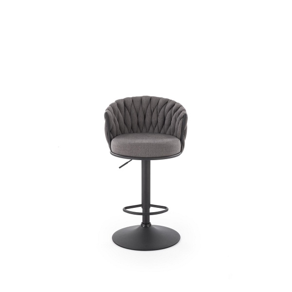 Hoker H125 , nogi - czarny, siedzisko - popielaty - Halmar