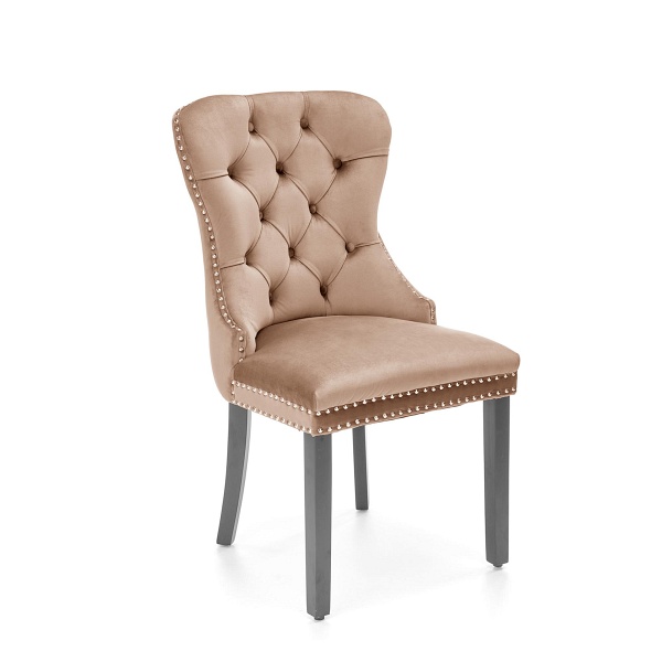 Krzesło MIYA czarny / tap: beżowy - Halmar