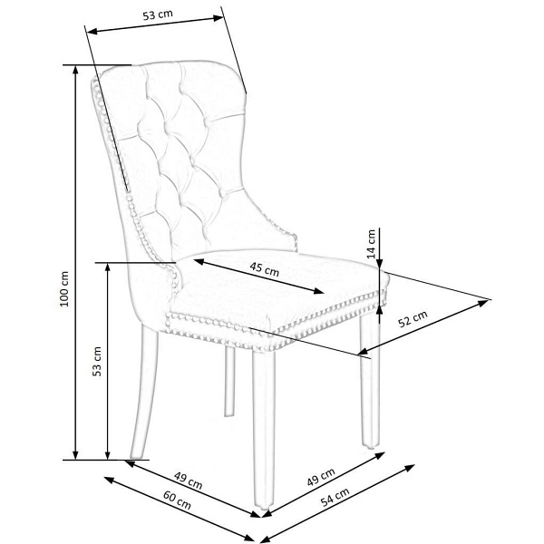 Krzesło MIYA czarny / tap: beżowy - Halmar