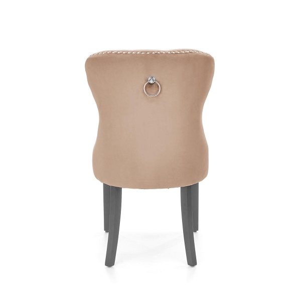 Krzesło MIYA czarny / tap: beżowy - Halmar