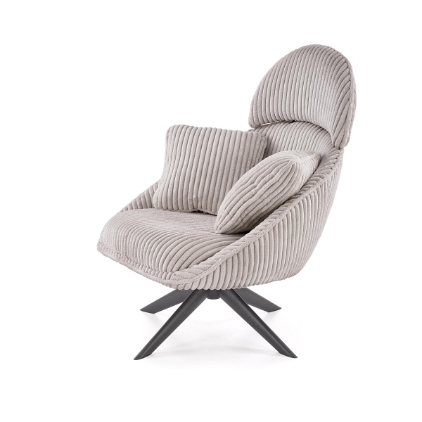 Fotel MERRY 2 wypoczynkowy z funkcją obracania, cappuccino - Halmar