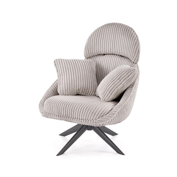 Fotel MERRY 2 wypoczynkowy z funkcją obracania, cappuccino - Halmar