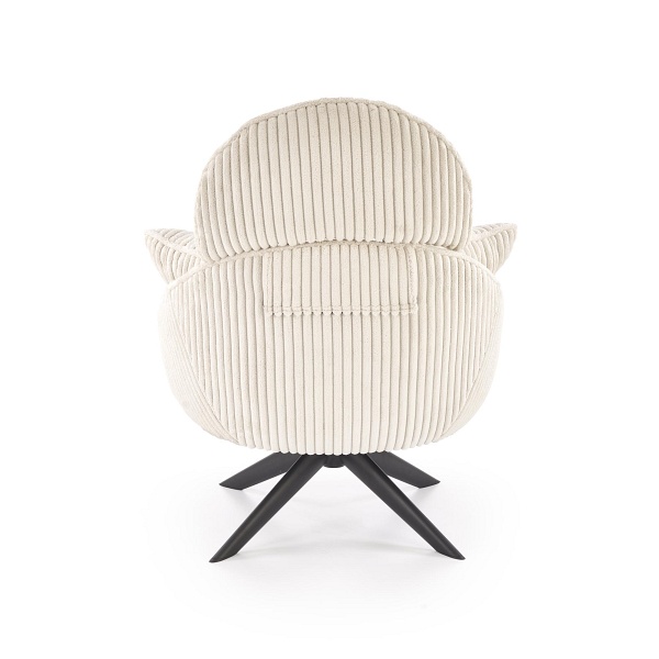 Fotel MERRY 2 wypoczynkowy z funkcją obracania, kremowy - Halmar