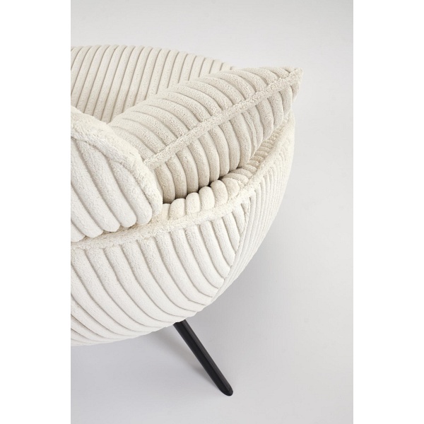 Fotel MERRY 2 wypoczynkowy z funkcją obracania, kremowy - Halmar