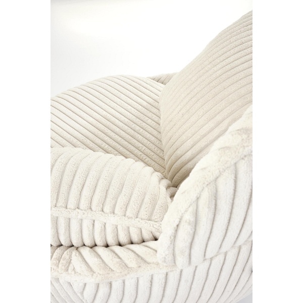 Fotel MERRY 2 wypoczynkowy z funkcją obracania, kremowy - Halmar