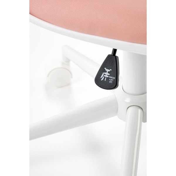 Fotel ORION 2 młodzieżowy, biały - jasny różowy - Halmar