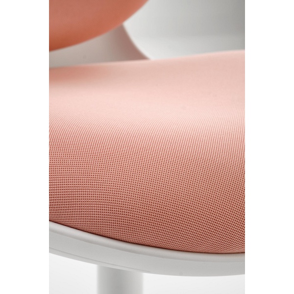 Fotel ORION 2 młodzieżowy, biały - jasny różowy - Halmar