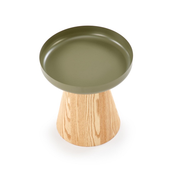 Ława GINA , naturalny / zielony - Halmar