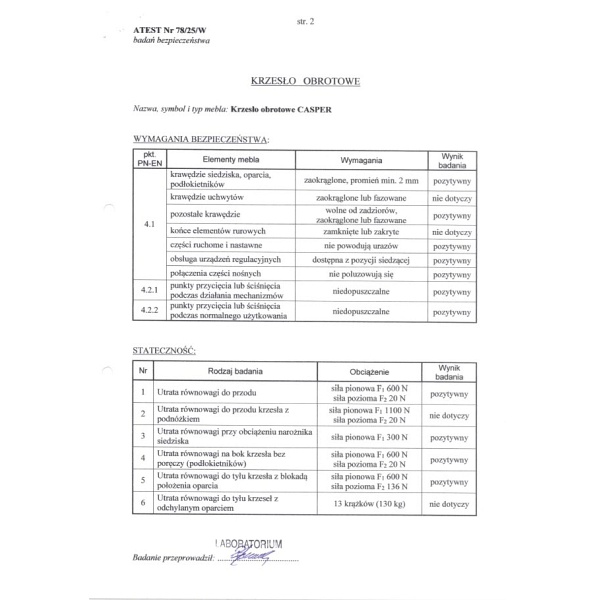 Fotel CASPER gabinetowy czarny - Halmar