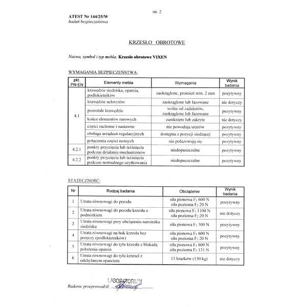 Fotel VIXEN gabinetowy czarny - Halmar