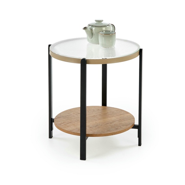 Ława KAMALA S , naturalny / czarny - Halmar