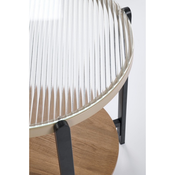 Ława KAMALA S , naturalny / czarny - Halmar