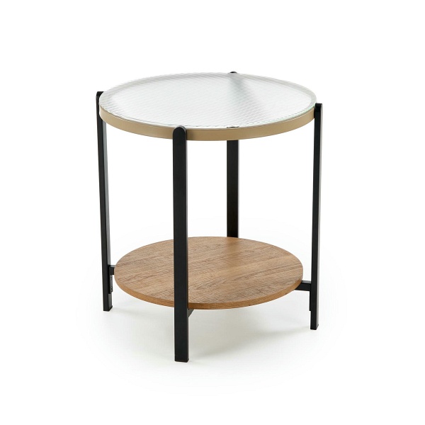 Ława KAMALA S , naturalny / czarny - Halmar