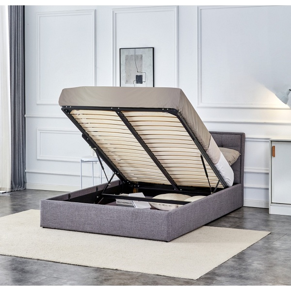 Łóżko PADVA 140cm z pojemnikiem popielaty - Halmar