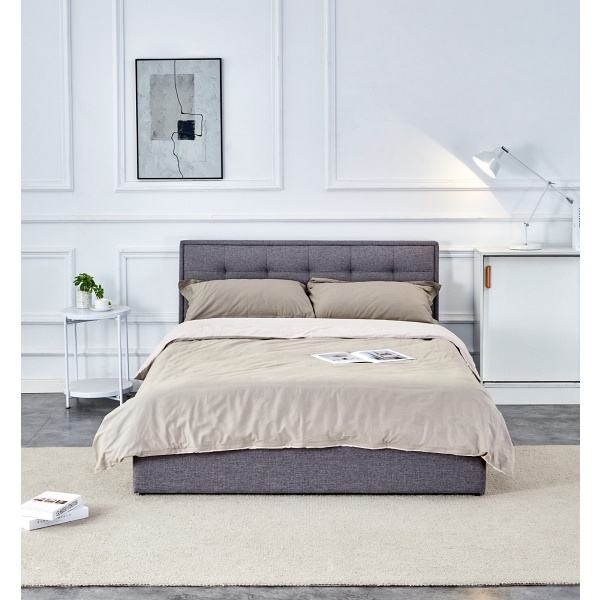 Łóżko PADVA 140cm z pojemnikiem popielaty - Halmar