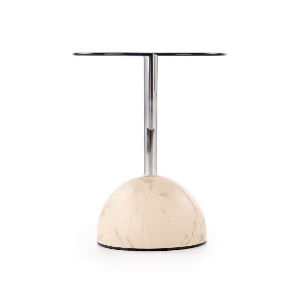 Ława ARIANA , beżowy marmur / brązowy - Halmar