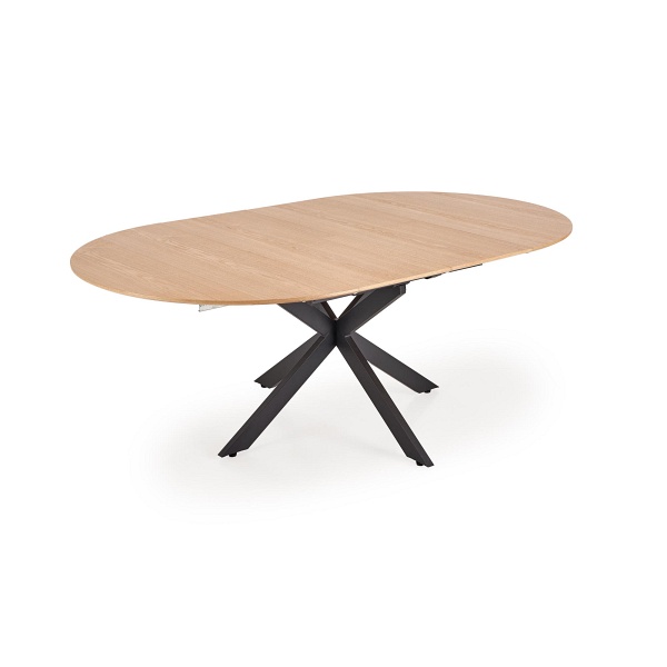 Stół ACORD rozkładany, naturalny / czarny - Halmar