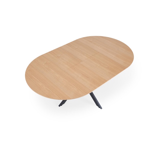 Stół ACORD rozkładany, naturalny / czarny - Halmar