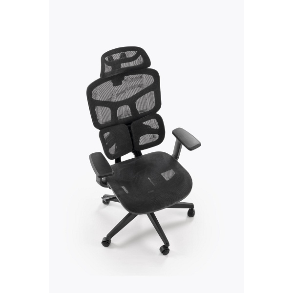 Fotel MACAR gabinetowy, czarny - Halmar