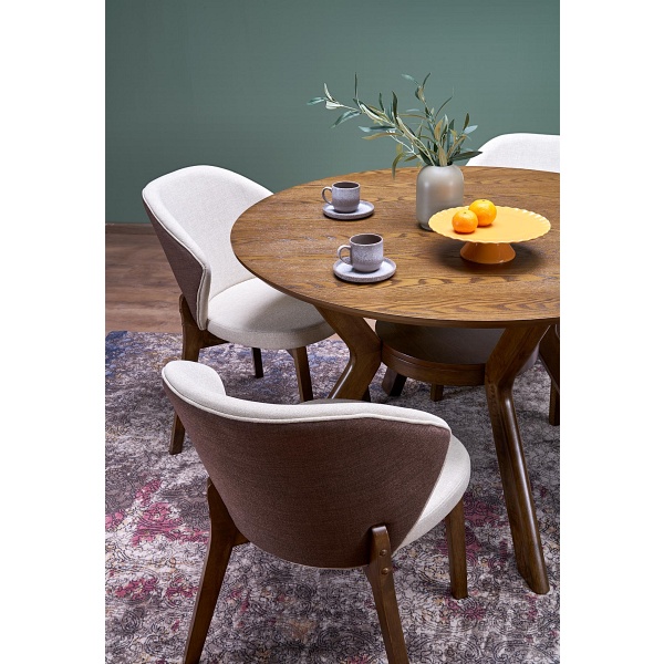 Stół RUPERT okrągły, orzechowy - Halmar