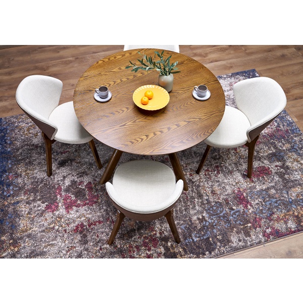 Krzesło K583 , orzechowy / brązowy / beżowy - Halmar