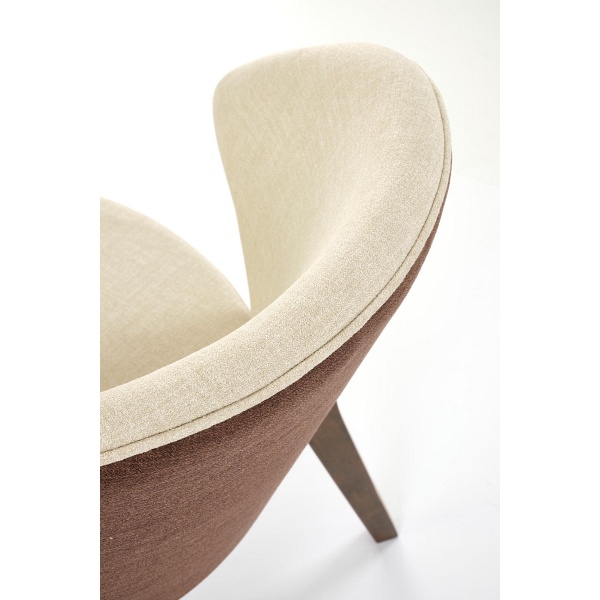 Krzesło K583 , orzechowy / brązowy / beżowy - Halmar