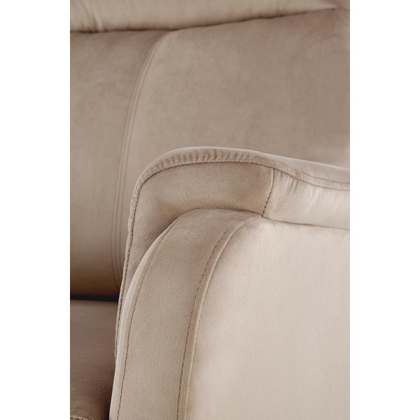 Fotel CROCUS wypoczynkowy z funkcją elektrycznego rozkładania, beżowy - Halmar