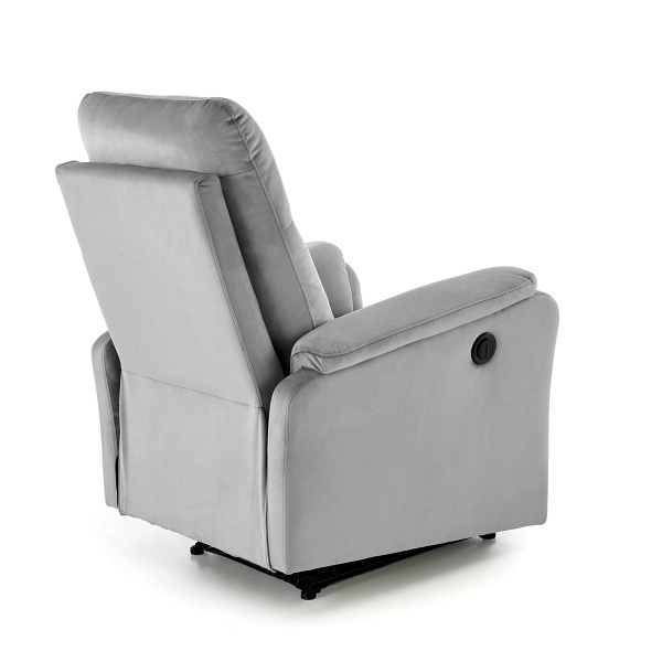 Fotel CROCUS wypoczynkowy z funkcją elektrycznego rozkładania, popielaty - Halmar