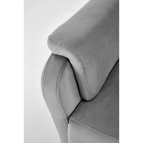 Fotel CROCUS wypoczynkowy z funkcją elektrycznego rozkładania, popielaty - Halmar